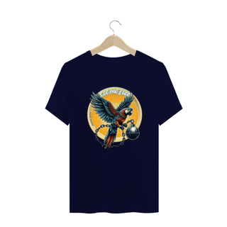 Nome do produto CAMISTA T-SHIRT PLUS SIZE ARARA, LET ME FREE
