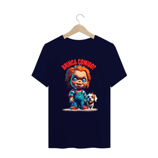 Nome do produto CAMISETA BABY LONG PRIME DOG, LINHA FILME CHUCKY BRINCA COMIGO
