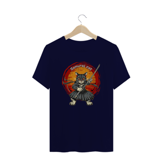 Nome do produto CAMISETA T-SHIRT PLUS SIZE, SAMURAI CAT