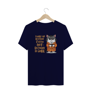 Nome do produto CAMISETA T-SHIRT PLUS SIZE, CAT COFFEE