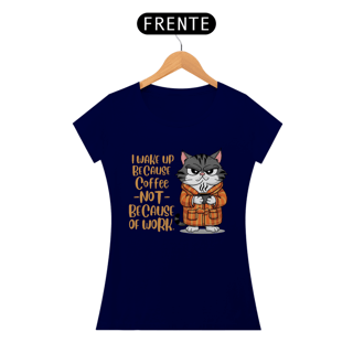 Nome do produto CAMISETA BABY LONG QUALITY, CAT COFFEE