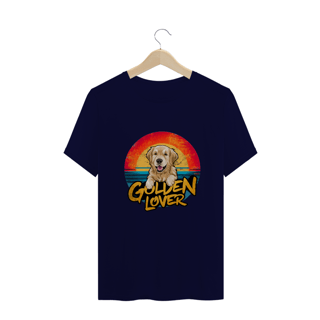 Nome do produto CAMISETA  PLUS SIZE DOG, GOLDEN LOVER