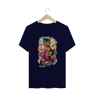 Nome do produto CAMISETA T-SHIRT PLUS SIZE, DOG YORKSHIRE VESPA 