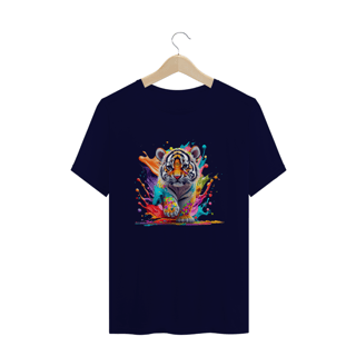 Nome do produto CAMISETA T-SHIRT PLUS SIZE, COLORFUL TIGER