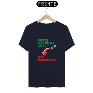 Nome do produto CAMISETA T-SHIRT PRIME, PET ADOTE AMOR INCONDICIONAL
