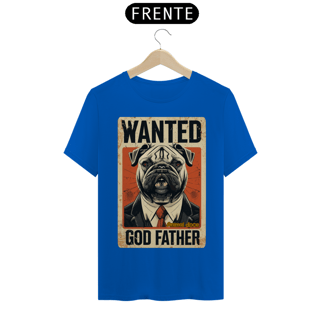 Nome do produto CAMISETA T-SHIRT QUALITY, DOG BULLDOG GOD FATHER, COLORS