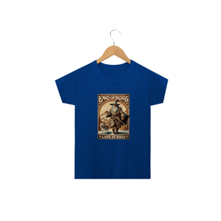 Nome do produto CAMISETA CLASSIC INFANTIL, SENHOR DOS ANEIS  LOVE OF DOGS-2 A 14 ANOS