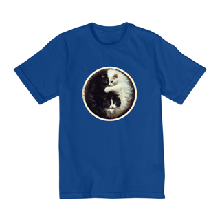 Nome do produto CAMISETA QUALITY INFANTIL, CAT YIN YANG-10 A 14 ANOS