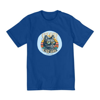 Nome do produto CAMISETA QUALITY INFANTIL, CAT GIRL-10 A 14 ANOS