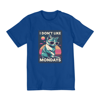 Nome do produto CAMISETA QUALITY INFANTIL CAT, I DON'T LIKE MONDAYS-2 A 8 ANOS 