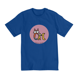 Nome do produto CAMISETA QUALITY INFANTIL, CAT LETRAS-2 A 8 ANOS