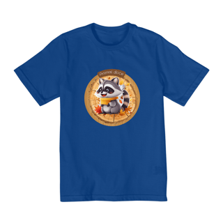 Nome do produto CAMISETA QUALITY INFANTIL, RACOON-2 A 8 ANOS