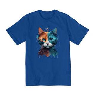 Nome do produto CAMISETA QUALITY INFANTIL,COLORFUL CAT-2 A 8 ANOS