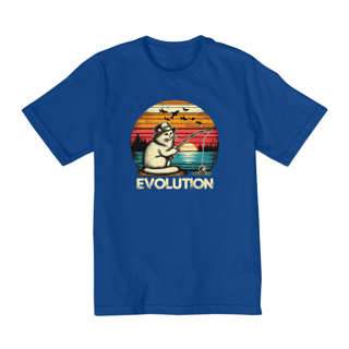 Nome do produto CAMISETA QUALITY INFANTIL, CAT EVOLUTION-2 A 8 ANOS