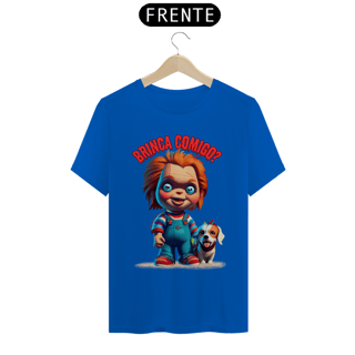 Nome do produto CAMISETA T-SHIRT QUALITY DOG, LINHA FILME CHUCKY BRINCA COMIGO
