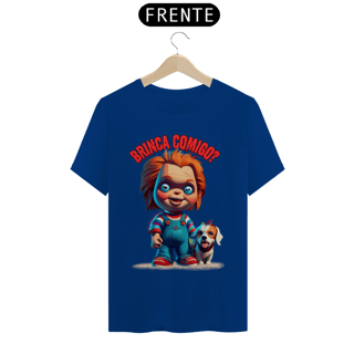 Nome do produto CAMISETA T-SHIRT CLASSIC DOG, LINHA FILME CHUCKY BRINCA COMIGO