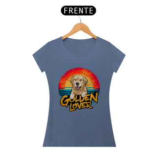 Nome do produto CAMISETA BABY LONG ESTONADA, DOG GOLDEN LOVER