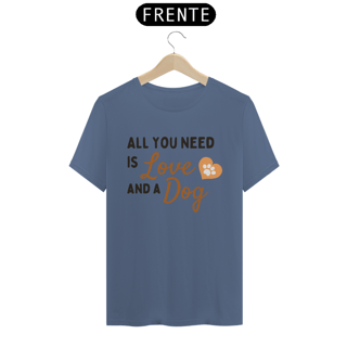 Nome do produto CAMISETA T-SHIRT ESTONADA, FRASES LOVE DOG