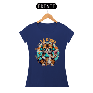 Nome do produto CAMISETA BABY LONG ALGODÃO PIMA CAT, TA RUIM