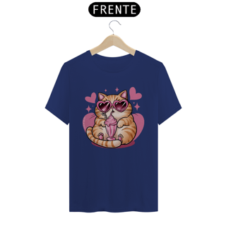 Nome do produto CAMISETA T-SHIRT PIMA, CAT LOVE