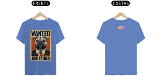 Nome do produto CAMISETA T-SHIRT ESTONADA F/V, DOG BULLDOG GOD FATHER