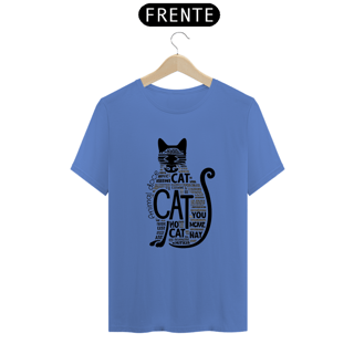 Nome do produto CAMISETA T-SHIRT ESTONADA, CAT LETRAS