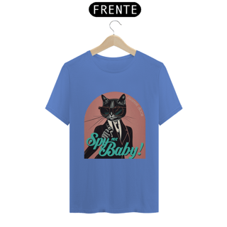 Nome do produto CAMISETA T-SHIRT ESTONADA CAT, SPY ME  BABY 