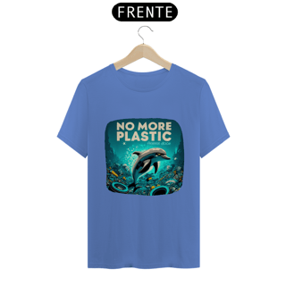 Nome do produto CAMISETA T-SHIRT ESTONADA, DOLPHIN  NO MORE PLASTIC