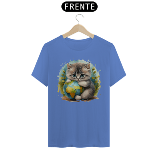 Nome do produto CAMISETA T-SHIRT ESTONADA, CAT PLANETA