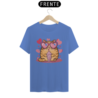 Nome do produto CAMISETA T-SHIRT ESTONADA, CAT LOVE