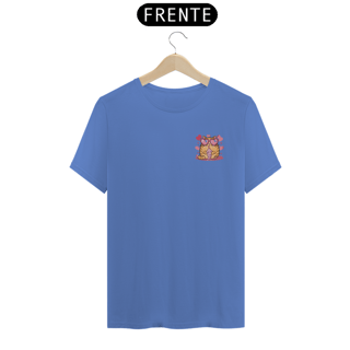 Nome do produto CAMISETA T-SHIRT ESTONADA MINIMALISTA, CAT LOVE