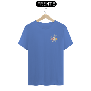 Nome do produto CAMISETA T-SHIRT ESTONADA MINIMALISTA, I LOVE MY CATS