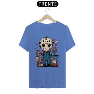 Nome do produto CAMISETA T-SHIRT ESTONADA PETS, LINHA FILME VERSÃO FOFINHA JASON 