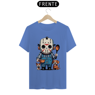 Nome do produto CAMISETA T-SHIRT ESTONADA PETS, LINHA FILME VERSÃO FOFINHA JASON 