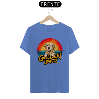 Nome do produto CAMISETA T-SHIRT ESTONADA, DOG GOLDEN LOVER