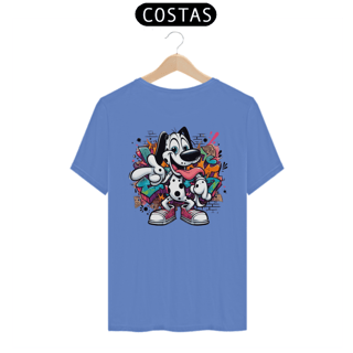 Nome do produto CAMISETA T-SHIRT ESTONADA COSTAS, DOG DÁLMATA 