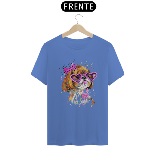 Nome do produto CAMISETA T-SHIRT ESTONADA, DOG SHIH-TZU FASHION