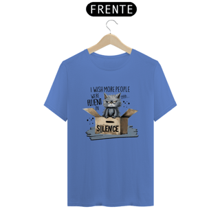 Nome do produto CAMISETA T-SHIRT ESTONADA, CAT SILENCE