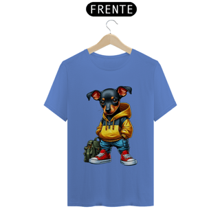 Nome do produto CAMISETA T-SHIRT ESTONADA, DOG PINSCHER STYLISH