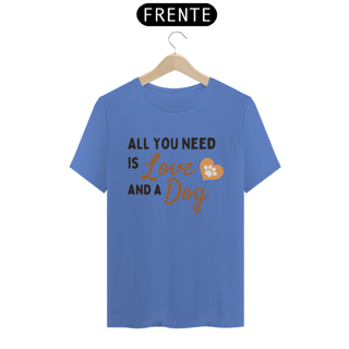 Nome do produto CAMISETA T-SHIRT ESTONADA, FRASES LOVE DOG