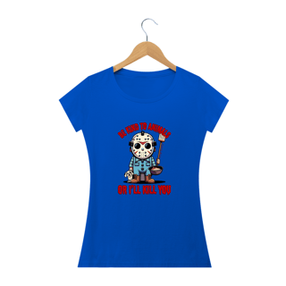 Nome do produto CAMISETA BABY LONG QUALITY DOG, JASON BE KIND SEXTA FEIRA 13