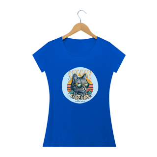 Nome do produto CAMISETA BABY LONG QUALITY, CAT GIRL