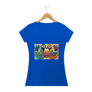 Nome do produto CAMISERA BABY LONG CLASSIC, COLORFUL BIRDS