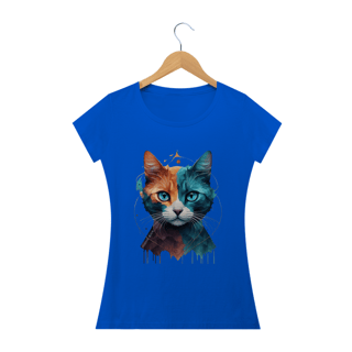 Nome do produto CAMISETA BABY LONG CLASSIC, COLORFUL CAT 