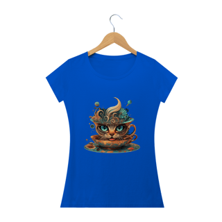 Nome do produto CAMISETA BABY LONG QUALITY, CAT IN THE CUP