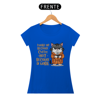 Nome do produto CAMISETA BABY LONG QUALITY, CAT COFFEE