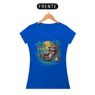 Nome do produto CAMISETA BABY LONG QUALITY, BICHO PREGUIÇA