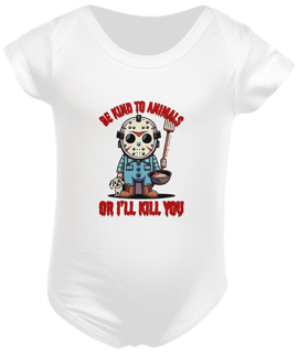 Nome do produto BODY INFANTIL, JASON BE KIND SEXTA FEIRA 13-P M G GG