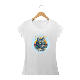 Nome do produto CAMISETA BABY LONG QUALITY, CAT GIRL