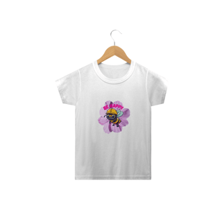Nome do produto CAMISETA  CLASSIC INFANTIL, ABELHA BE HAPPY-2 A 14 ANOS